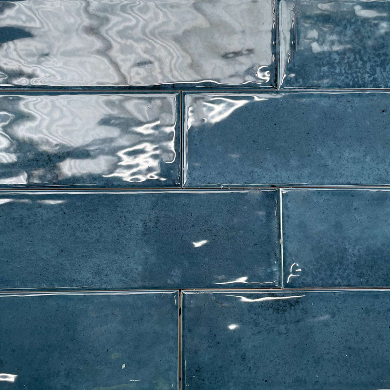 Pacific Rush Blue Metro 75x300mm Tile - Luxury Tiles UK