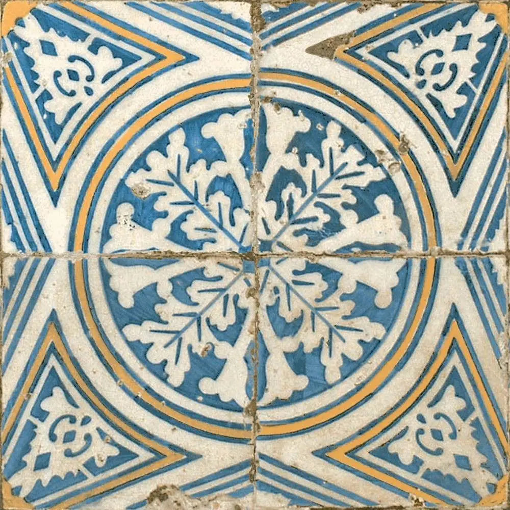 Maldives Blue Pattern Ceramic Floor 45x45cm Tile Luxury Tiles