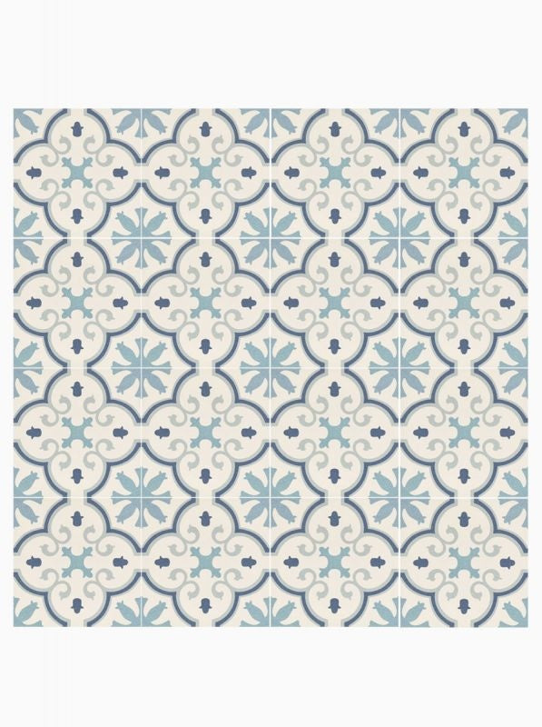 Wiltshire Blue Pattern Floor and Wall Tile - Luxury Tiles UK