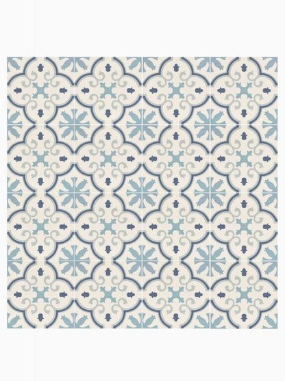 Wiltshire Blue Pattern Floor and Wall Tile