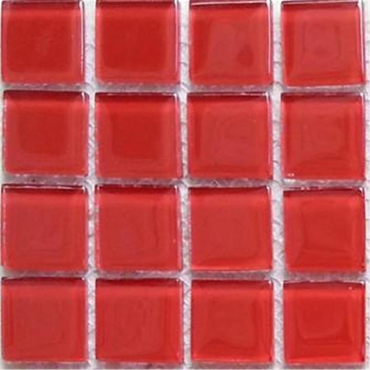 Red Glass Mosaic Tile 300x300mm - Luxury Tiles UK