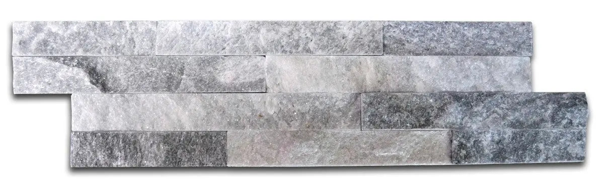 Cloud grey slate tile split face cladding 10x36cm - Luxury Tiles UK