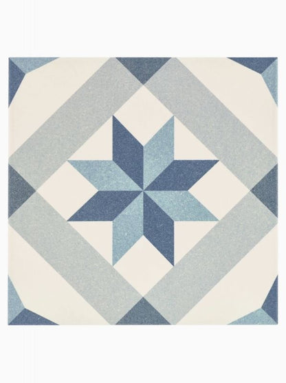 Yorkshire Blue Pattern Floor and Wall Tile