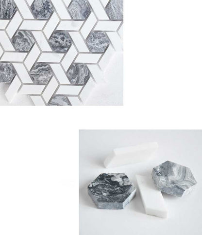 Aragon Marble Hexagon Marble Tiles