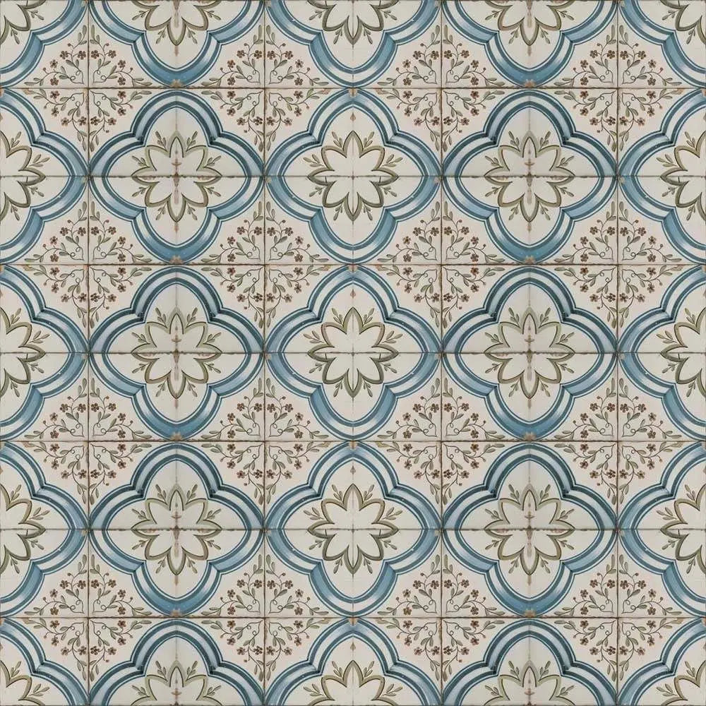 Vintage Marina Pattern Ceramic Floor 45x45cm Tile Luxury Tiles