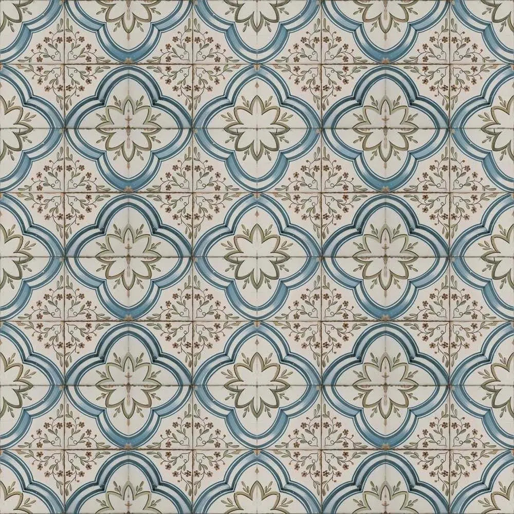 Vintage Marina Pattern Ceramic Floor 45x45cm Tile Luxury Tiles