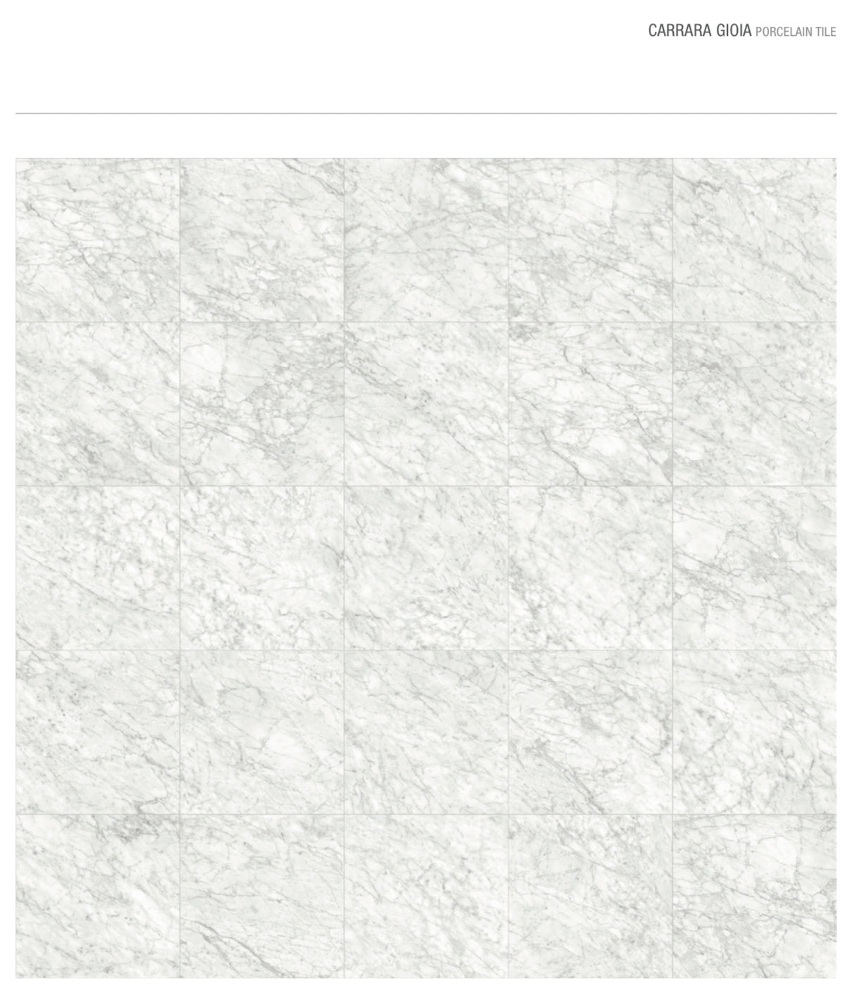 Carrara Gioia Rectified Honed Porcelain - Luxury Tiles UK