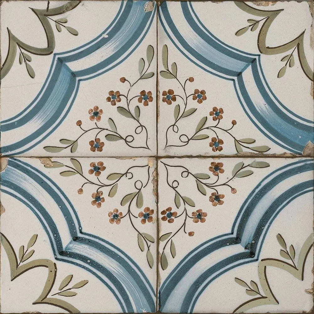 Vintage Marina Pattern Ceramic Floor 45x45cm Tile Luxury Tiles