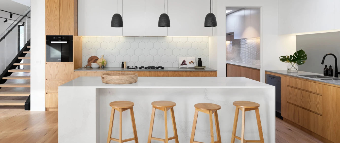White Hex Self Adhesive Tile 