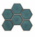 Hex Bay Green Mosaic Sheet Luxury Tiles