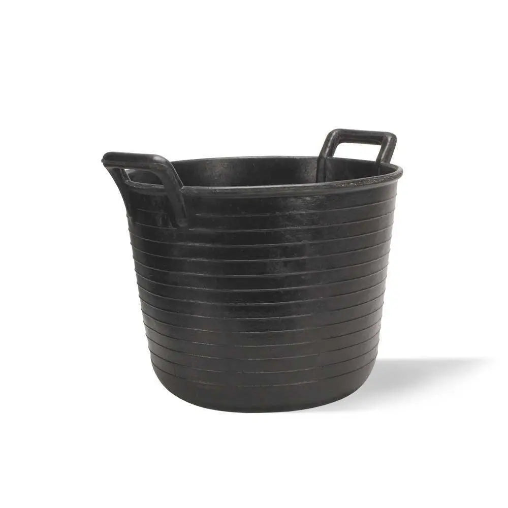 Plastic tub Black 40Ltr Rubi Tools