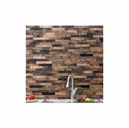 Bronze Mix Self Adhesive Tile 15cm x 60cm Luxury Tiles