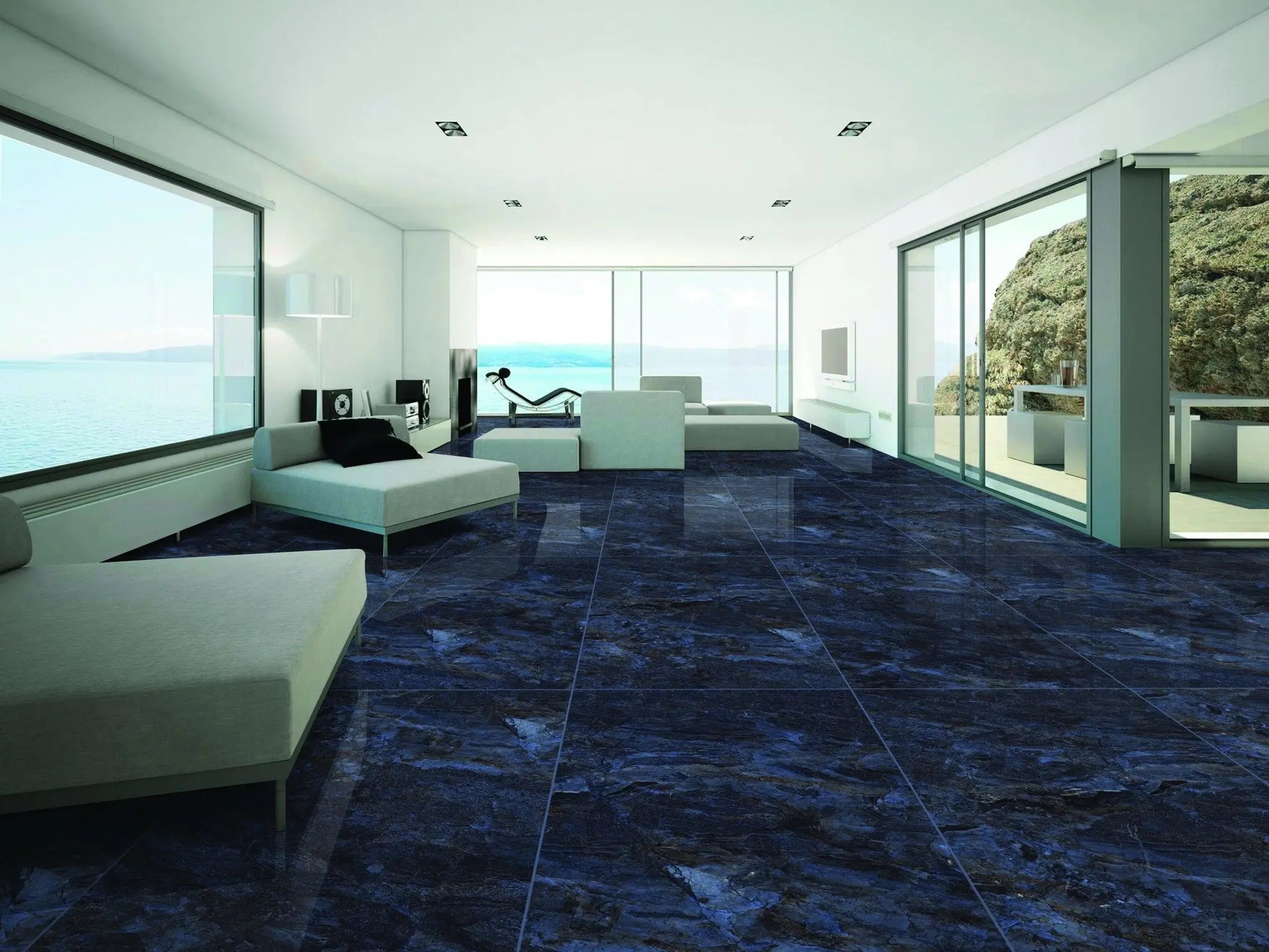 Venetian Blue Floor and wall Tile 1200x600mm Luxury Tiles