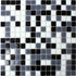 Mosaic Tiles Glass Black & White - Luxury Tiles UK