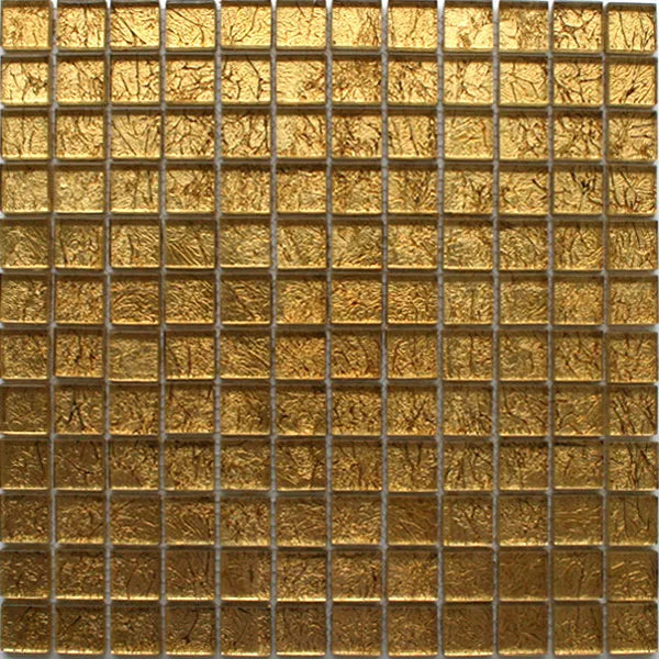 Alexandra Gold Glass Mosaic Tile 30x30cm8