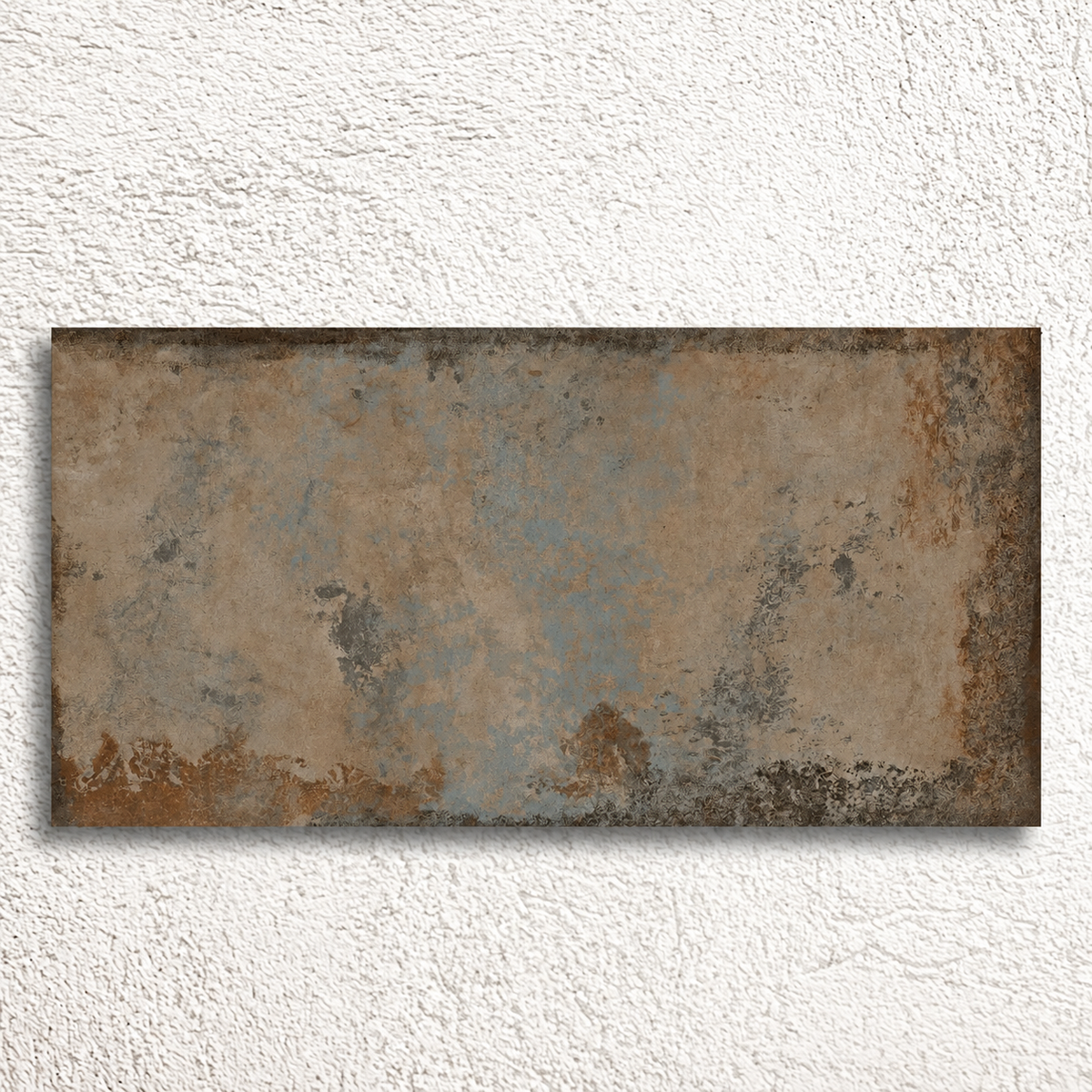 Alloy Copper semi-polished 60 × 120cm porcelain tile displayed horizontally against a textured white background.