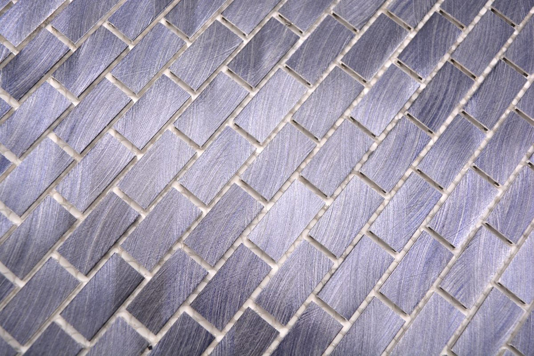 Black Ore Brick Mosaic Wall Tile 306x324 mm