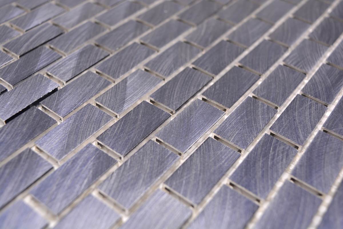 Aluminium Brick Mosaic Wall Tile 306x324 mm
