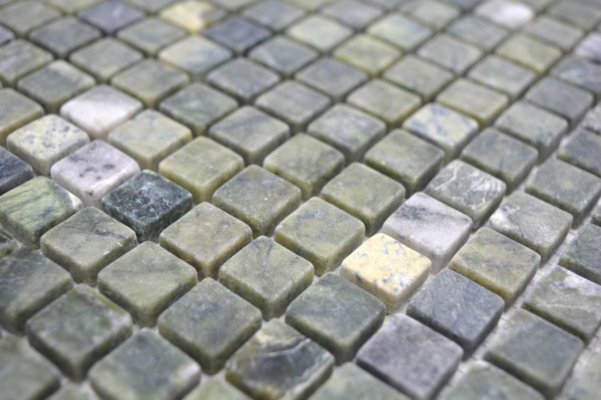 green tumbled mosaic 
