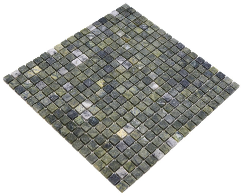 green natural stone tiles 