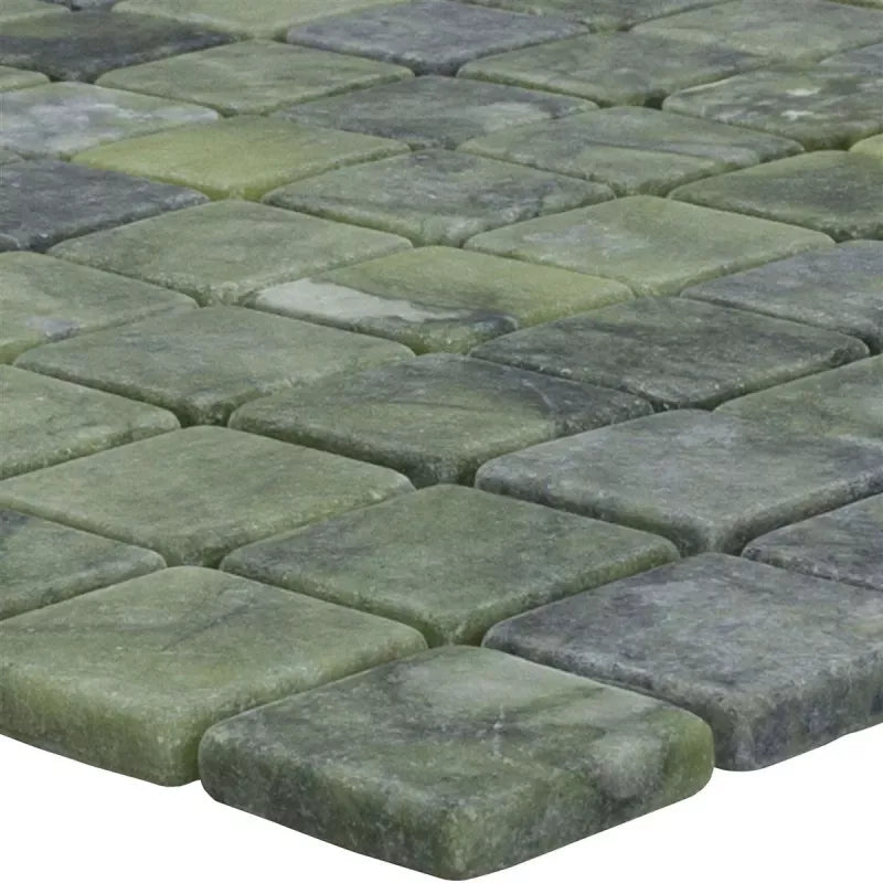 Green marble mosaic
