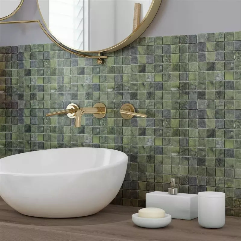 green natural stone decor 