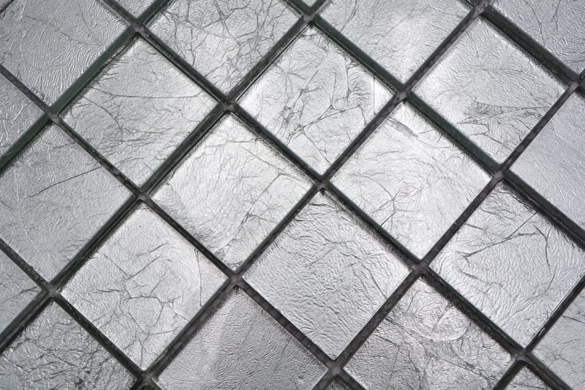 Argentum Silver Glass Mosaic Tiles