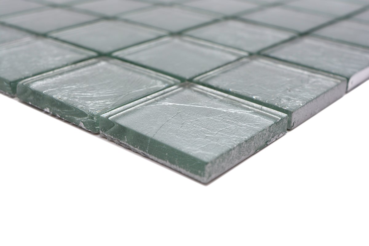 Silver Glass Mosaic Tiles