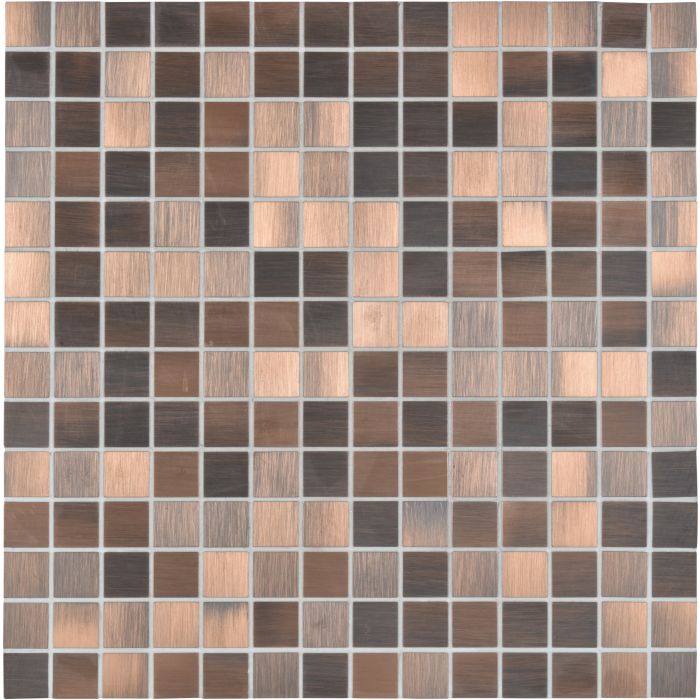 Bronze metal mosaic tile 