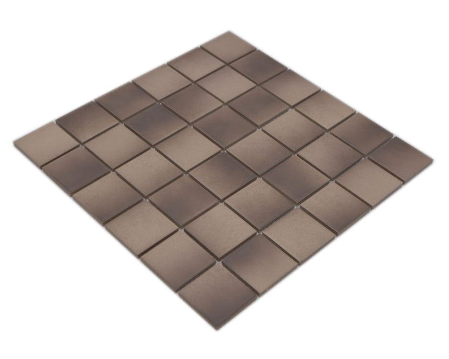 Autumn Brown outdoor frost-resistant mosaic tiles for patio floor
