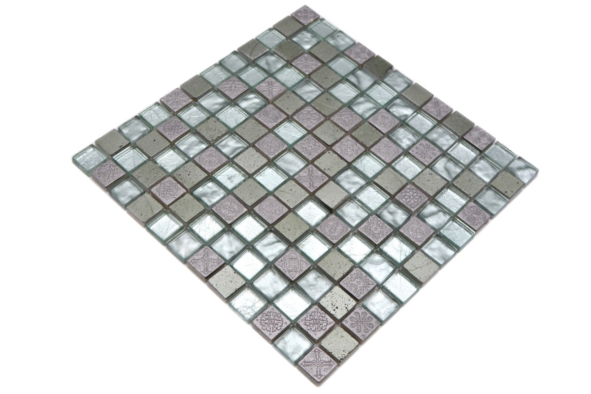 Silver Glass Mosaic Tile