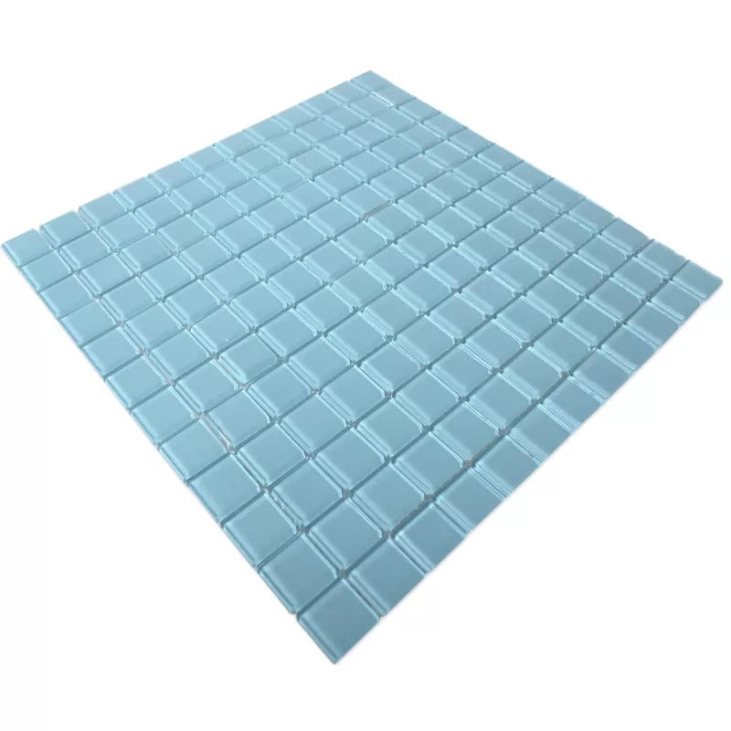 blue glass mosaic tile 