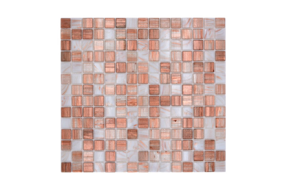 Peach Mix Pool and Spa Mosaic Tiles