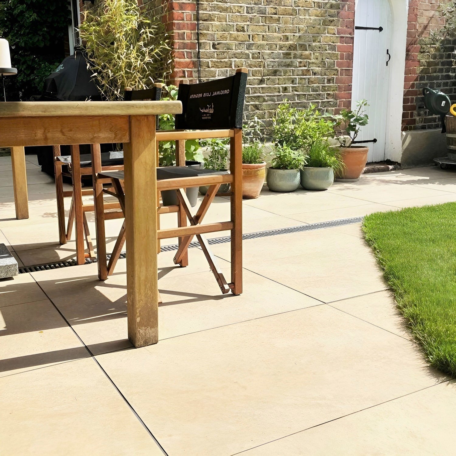 Beige Slate Porcelain Paving Outdoor Tiles 20mm