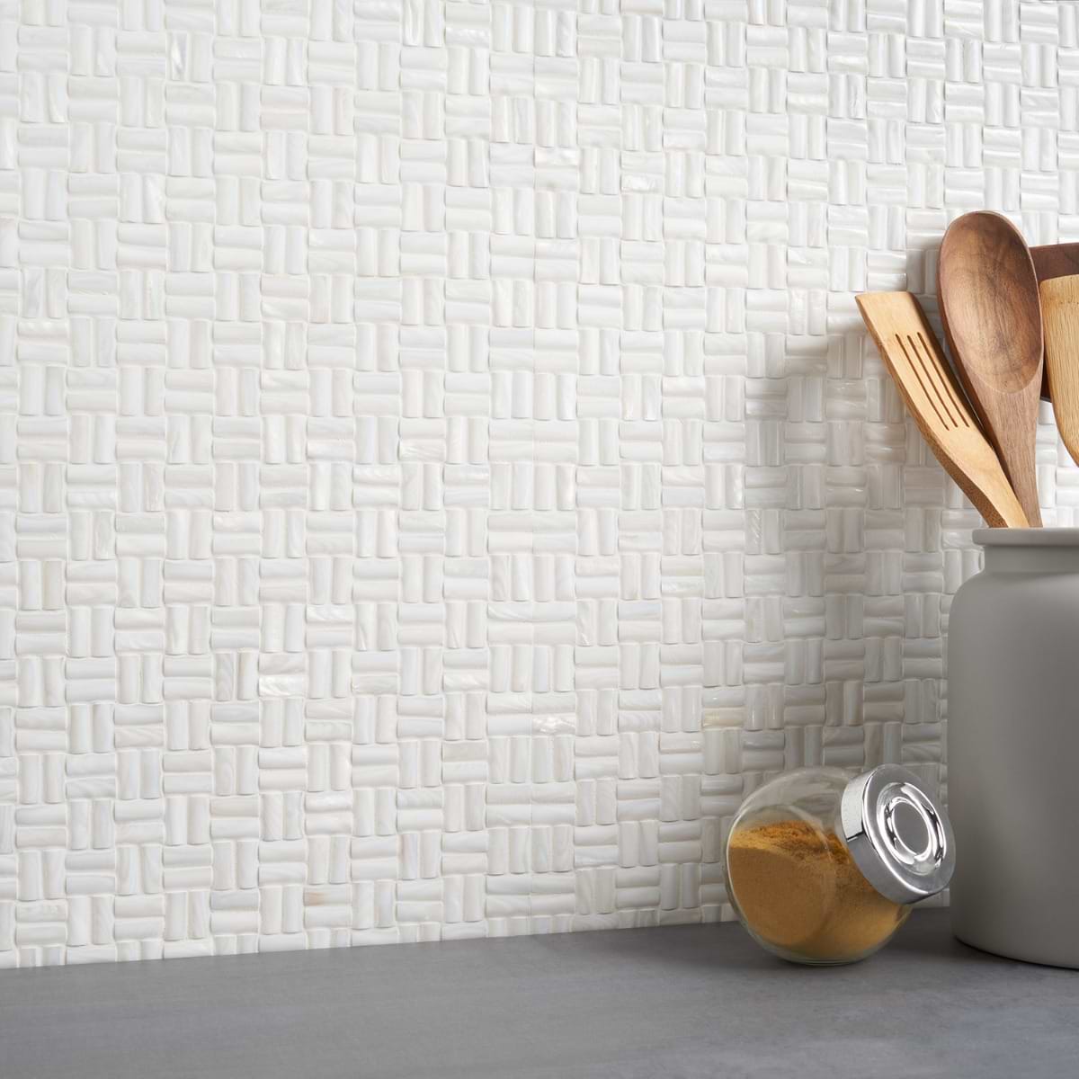 Pearl basketweave decor