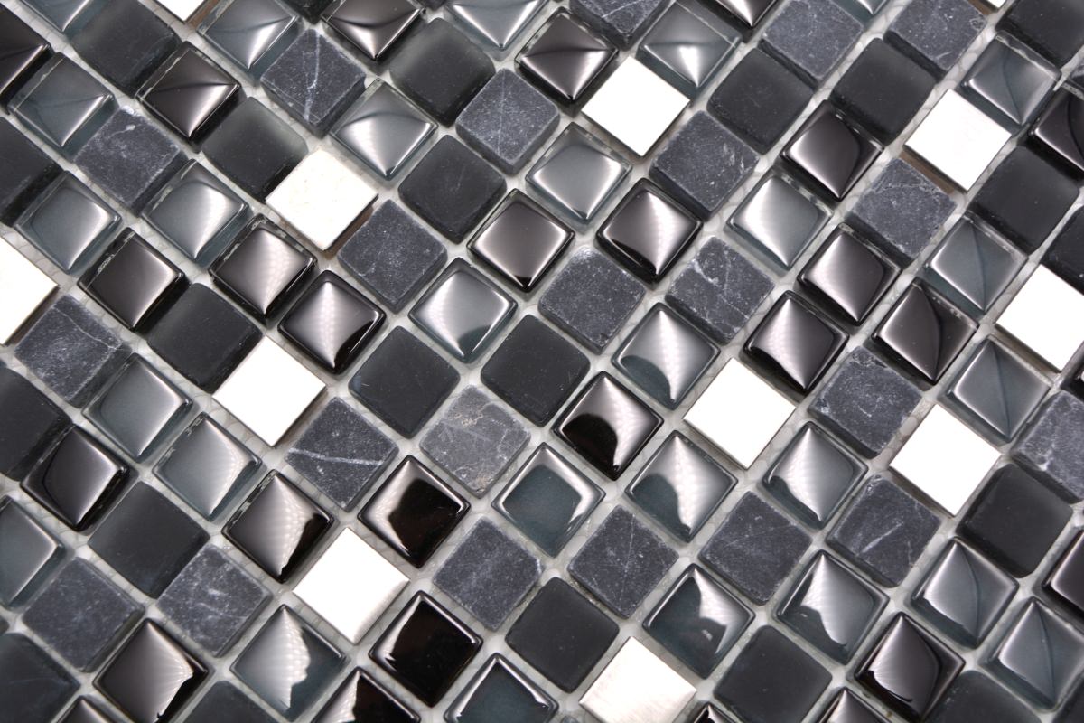 Black Mix Mosaic Tiles - Luxury Tile