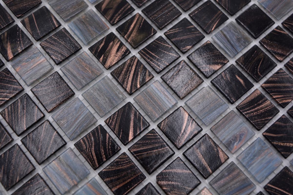 Black Sea Moss Swimming Pool Mosaic Tiles