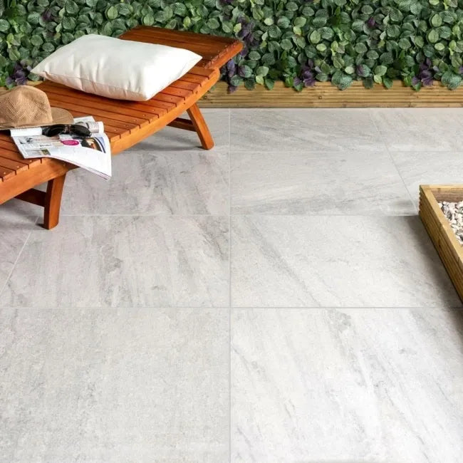 grey stone outdoor porcelain tile