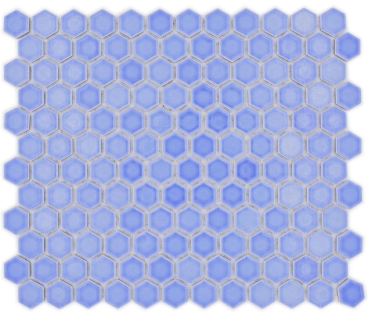 Blue Orchid Gloss Hexagon Mosaic Tile - Luxury Tiles UK