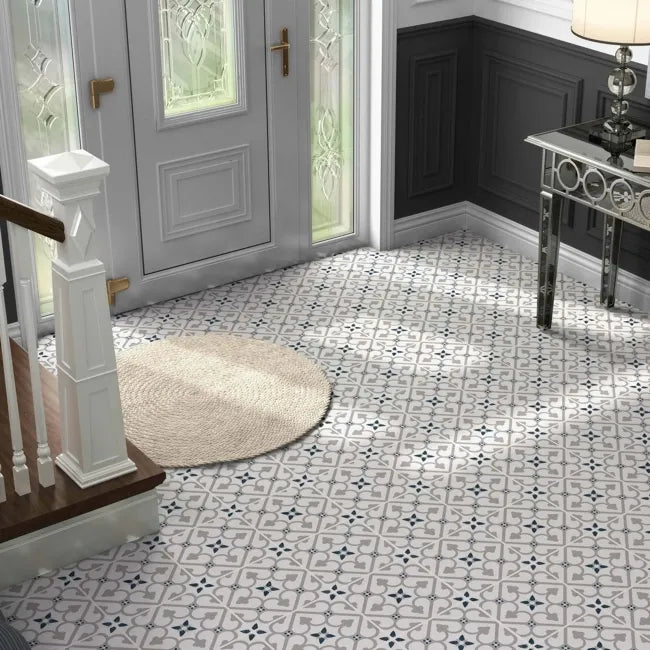 Grey Pattern Porcelain Floor Tile