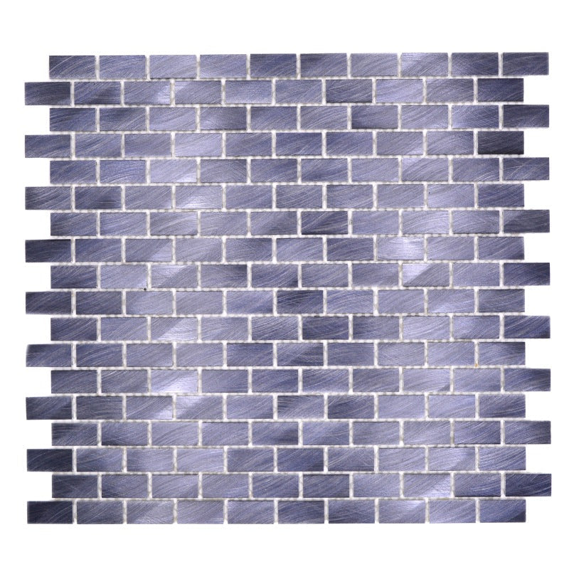 dark metal mosaic wall tile