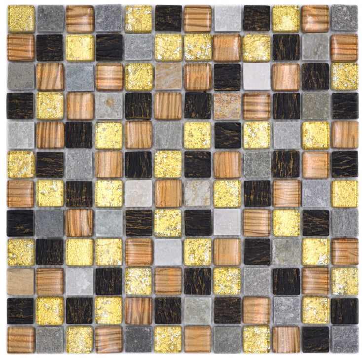 Bumblebee Mix Mosaic Tile