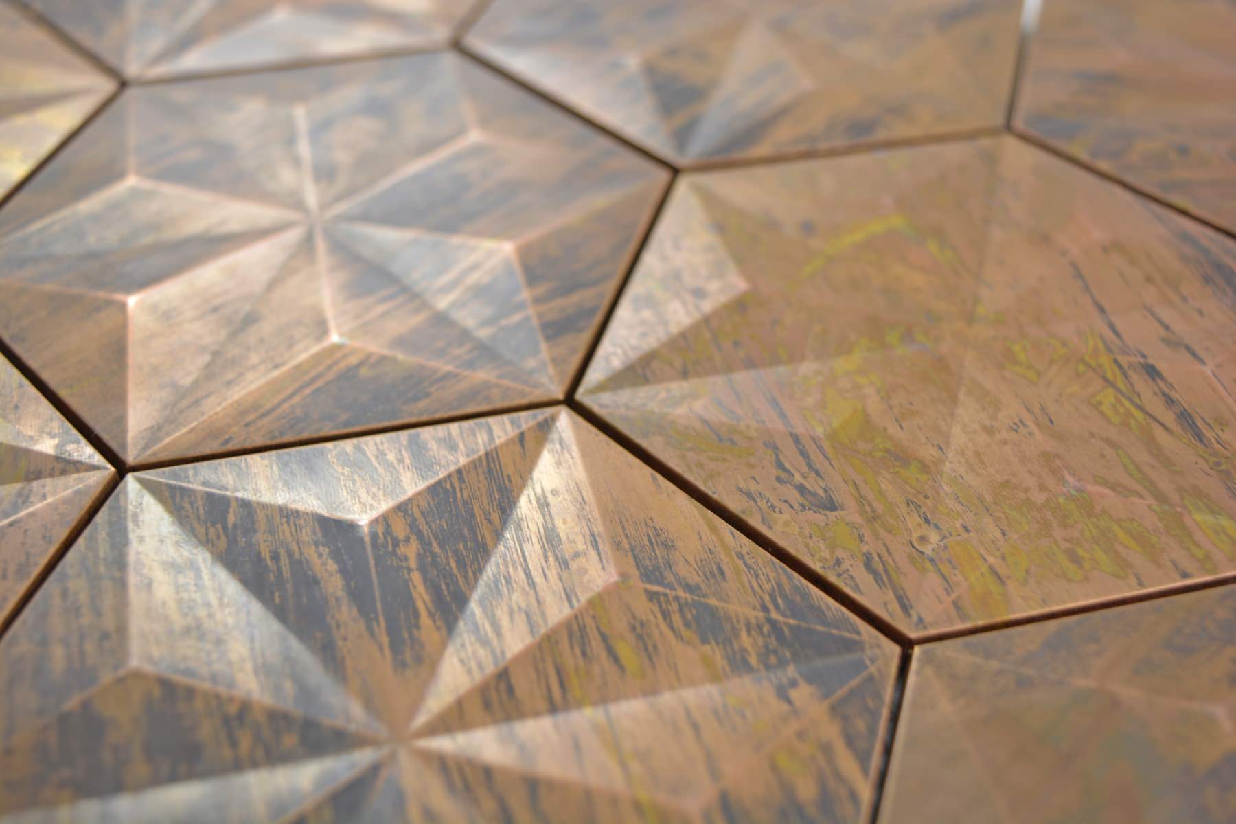 Geometric Hexagon Mosaic Tile 