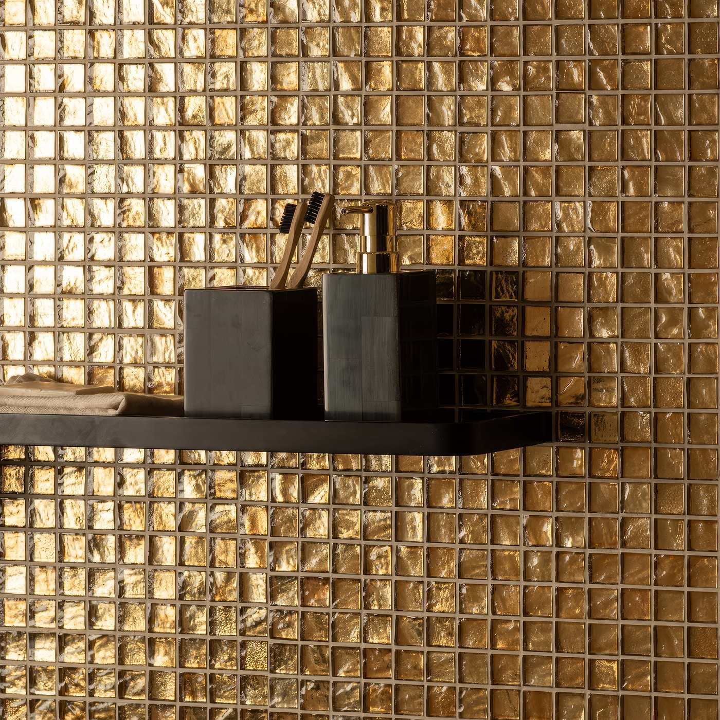 Gold Glass Mosaic Sheet