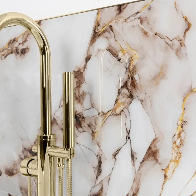 bronze white marble effect gold metallic veining 