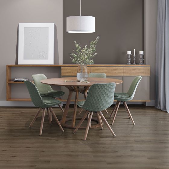 dark oak floor tile dining room 