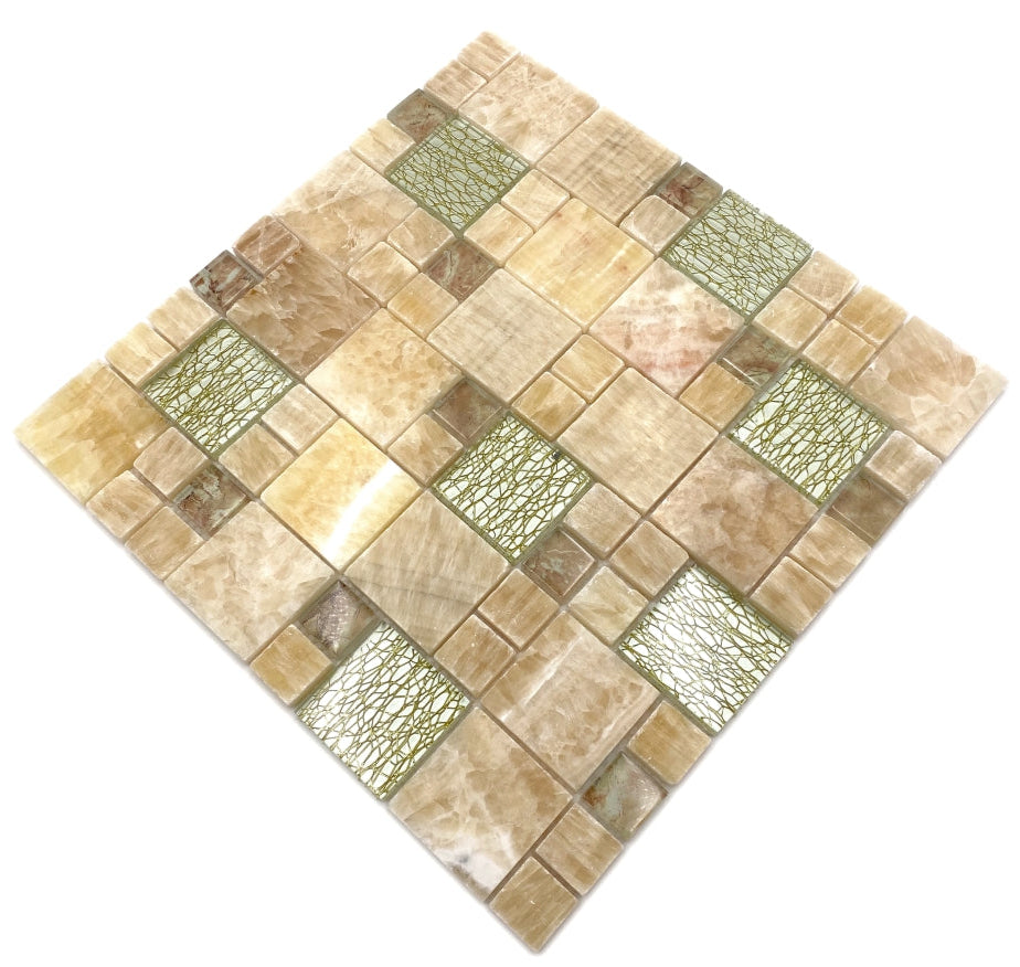 onyx cream mixed mosaic 