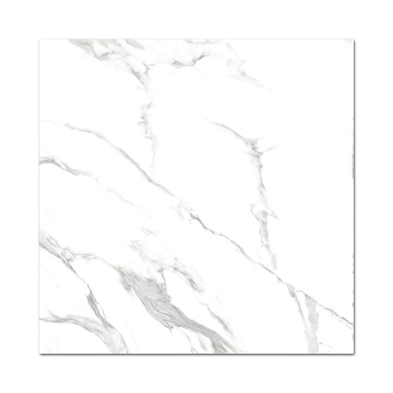 1000x1000mm white matt marble effect floor tile