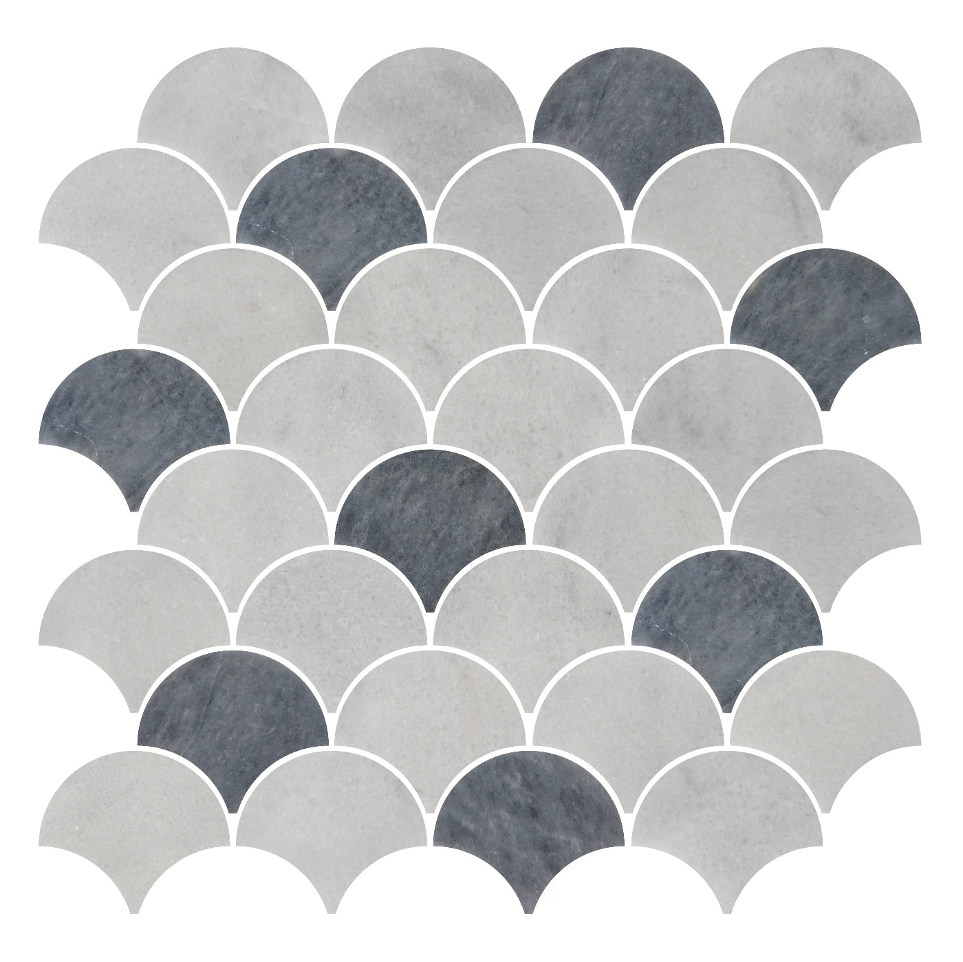 Scallop Marble Mosaic 