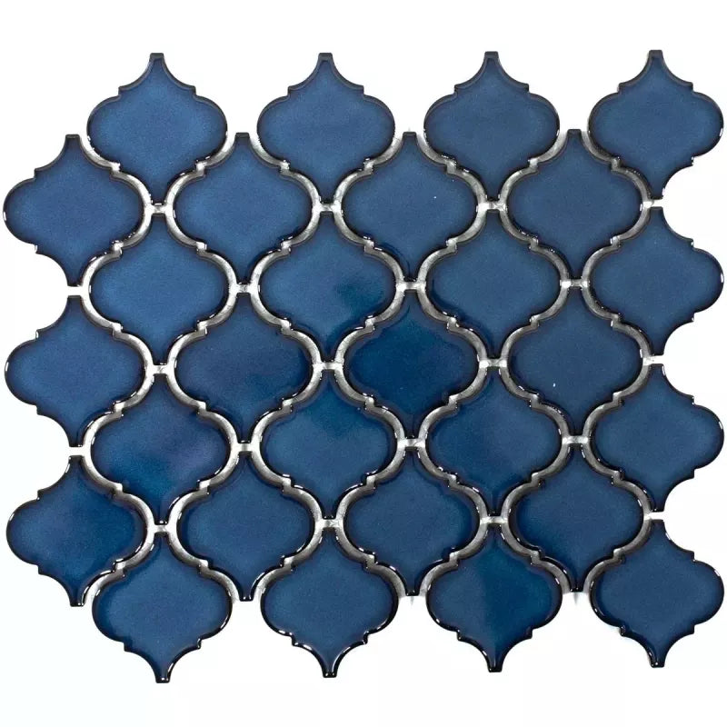 Blue Arabesque Mosaic  